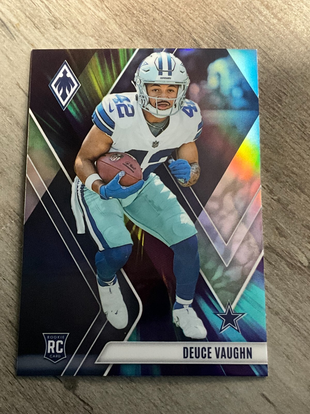 2023 panini phoenix football # 134 Deuce Vaughn, Dallas Cowboys COLOR BURST