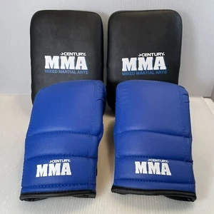 Century MMA Boxing/Sparing 2 Gloves 2 Kicking Mitts Size L/XL. - Picture 1 of 5