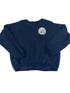 pizarra college navy pullover sweatshirt size L - Picture 1 of 4