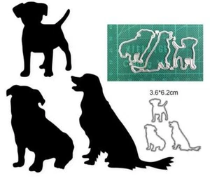 Tier Hund Stanzschablone Metall Cutting dies Stencil Scrapbooking Embossing DIY - Bild 1 von 3