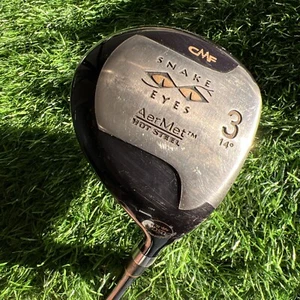 Snake Eyes AerMet Forged Face 14* 3 Wood Stiff Graphite Shaft Needs Grip FW182 - Picture 1 of 12