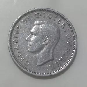 Coin English Sixpence George VI 1951 - Picture 1 of 2
