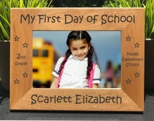 Personalized Engraved // First Day of School // Picture Frame - Picture 1 of 4