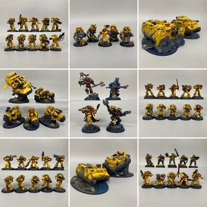 IMPERIAL FISTS ARMY PAINTED SPACE MARINES ADEPTUS ASTARTES WARHAMMER 40,000 40K - Picture 1 of 24