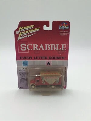 Vintage 1999 Johnny Lightning Diecast Scrabble Cargo Truck w/ Rubber Tires - Image 1 of 4