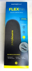 SuperFeet Flex Thin Dynamic Insole Size D Men's 7.5 -9 Women's 8.5-10 New - Picture 1 of 4
