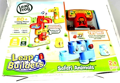 Leap Frog Builders Safari Animals NEW Sealed 16 Pieces Learn Phrases Sounds 8E - Image 1 of 4