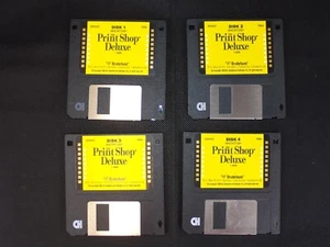 Jeu de disquettes de luxe Macintosh The Print Shop 1 à 4 non testées 1,4 Mo ea R064 - Photo 1/6