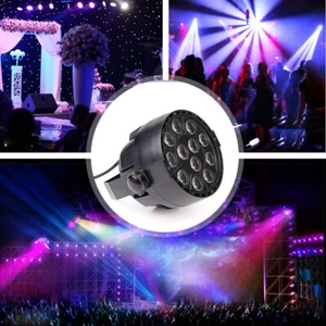 PAR-MINI-RGBW LED PAR SCHEINWERFER 12 LED EFFEKT EVENT LICHT DJ SHOW DMX DE NEU - Bild 1 von 11