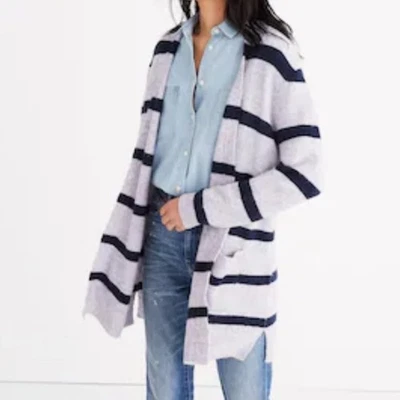 Madewell size XS merino wool alpaca woman's Striped Cardigan - Image 1 of 4