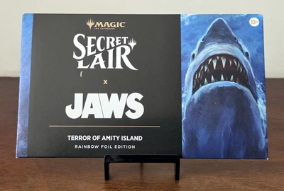 MTG Secret Lair X Jaws: Terror of Amity Island Foil Edition SEALED IN HAND - Image 1 of 2
