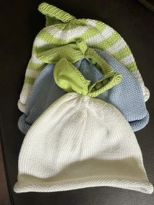 Margareta Horn Pea Pod Baby Hats New Without Tags - Picture 1 of 2