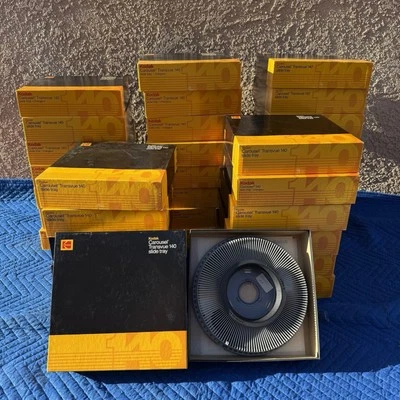 Kodak Carousel Transvue 140 Projector Gray Slide Tray Original With Box - Image 1 of 3