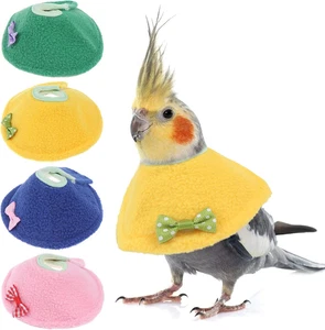 4 Pcs Bird Cone Collar Pet Anti-Bite Elizabethan Collar Parrot Recovery Cone Pro - Picture 1 of 12