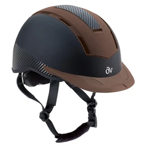 37ER Small/Medium Ovation Horse Lightweight Extreme Helmet Black/Brown - Picture 1 of 1