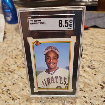 1990 Bowman Barry Bonds #181 Pittsburgh Pirates - SGC 8.5 NM-MT+ - Image 1 of 3