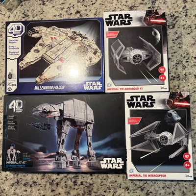Lote de kit modelo cartulina Star Wars 4D Build - NUEVO Foto 1 de 4
