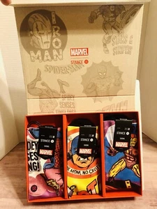 Stance x Marvel X Stance Poly Crew Socks Box Set Med Men's 6-8 1/2 - Picture 1 of 12