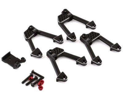 Hot Racing Axial SCX10 II Aluminum Front & Rear Adjustable Shock Towers (Black) - Image 1 of 2