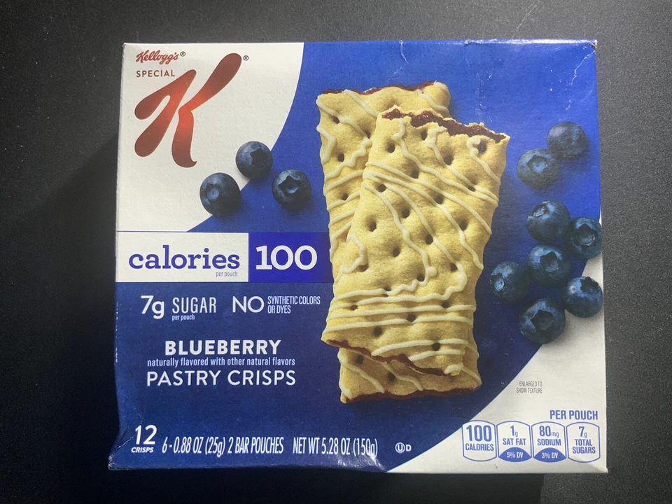 Kellogg's Special K Blueberry Pastry Crisps 5.28 Oz