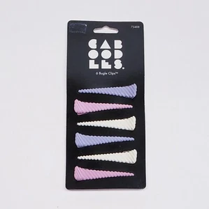 Vintage Goody Caboodles 90s Hair Alligator Bugle 2.5" Clips Pastel Accessory-New - Picture 1 of 3