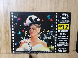 BATMAN RETURNS🏆1992 #17 THE ICE PRINCESS Sticker🏆FREE POST - Picture 1 of 2