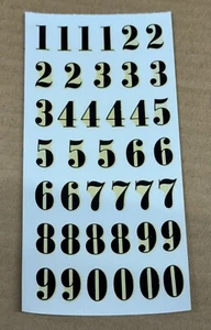 VTG - Russkit Model Kit/Slot Car Old Race Number Decals #7122 - NOS - Picture 1 of 2