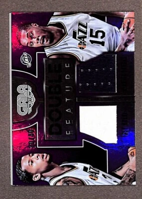2015-16 Panini Gala #5 Derrick Favors & Trey Burke /40 Patch Recurso Duplo - Imagem 1 de 3