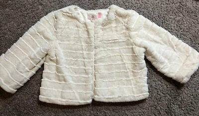 GB Girls Med Ivory Soft Party Coat.  Beautiful!!  NWT. A-42 - Image 1 of 3