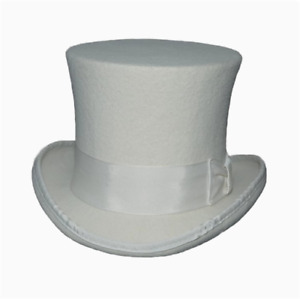 18CM Wool Top Hat Magic Hat Medieval Retro Male Hats Cosplay Custome Accessories