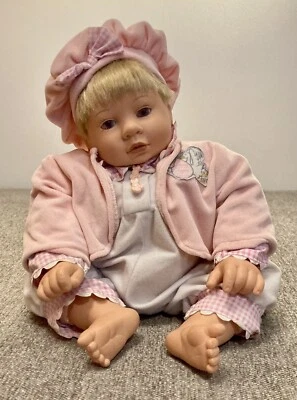 Cititoy Baby Doll 18" True to Life Girl Soft Body Pink White Clothes Vtg 1997 - Image 1 of 4