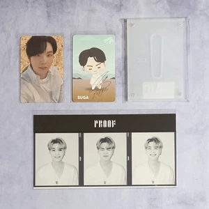 BTS Proof Weverse Especial Gift Photo Card 3-Cut Film Photo Frame - Suga Set - Imagen 1 de 6