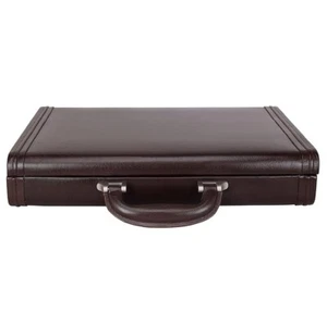 Neu Leder Reise Aktentasche Seite Zahlenschloss Büro Business Handtaschen - Picture 1 of 6