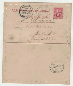 Alte Postkarte - Schriftstück Paraguay -- Berlin, 1893 - Picture 1 of 2