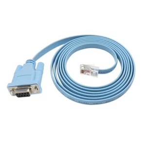 Cisco Console Cable 9-pin DB9 Female Serial RS232 Port to RJ45 Male Cat5 Ethe... - Picture 1 of 5