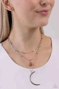 Paparazzi LUNAR LANDSLIDE brown necklace - Picture 1 of 2