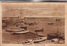 CARTOLINA ANTICA MANFREDONIA  VIAGGIATA 1928 PIAZZA DIOMEDE