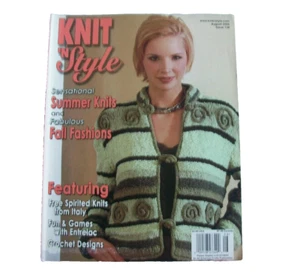 Knit N Style Magazine August 2005 Issue 138 Sensational Summer Fall Fashions - Picture 1 of 5