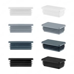 Lamellenstopfen Endkappen Rohrstopfen Rohrkappen Stopfen rechteckig Abdeckkappen - Bild 1 von 39