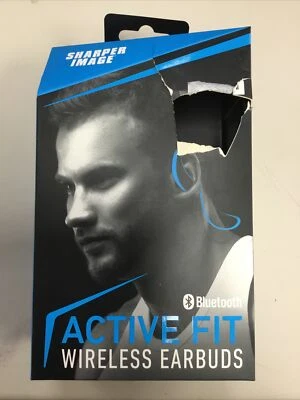 Sharper Image Active Fit Wireless Earbuds (blue) SBT528BL - Image 1 of 2