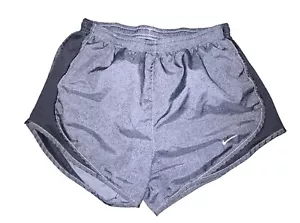 Nike Dri-Fit Tempo Lined Run Black And Gray Patterned Shorts Women’s Small - Picture 1 of 3