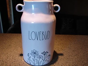 Pink Lovebud Farmhouse Jug Can Rae Dunn Artisan Collection By Magenta 10" Tall ! - Picture 1 of 8