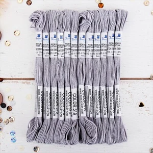 Box of 12 Premium Cotton Embroidery Floss in 50 Colors - Hand Embroidery Thread - Picture 1 of 104