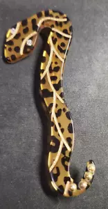 Plastic Lucite? Ratte Snake Pin Brooch Vintage Jewelry Easter Gift - Picture 1 of 5