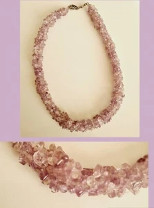 QVC Amethyst Collier 925er Silber Lila - Bild 1 von 3