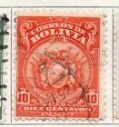 Bolivia 1919-23 Early Issue Fine Used 10c. 096598