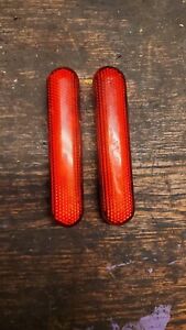 🔥 OEM Door Panel Reflector Red Front Driver & Passenger Side Pair for GM