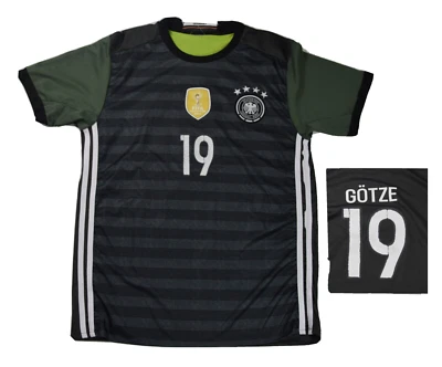 adidas shirt Germany jersey Deutschland Gotze #19 Fifa 2014 kit green - Image 1 of 4