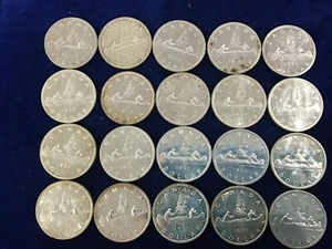 1959 Canada Silver Dollar Roll of 20 BU Coins E1417 - Picture 1 of 13