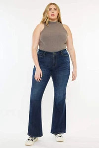 Kan Can Mid Rise Flare Jeans - Picture 1 of 14